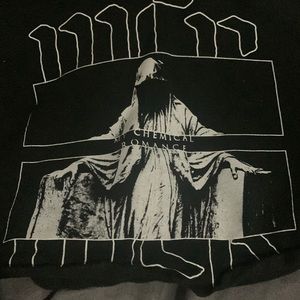 MCR cropped hoodie